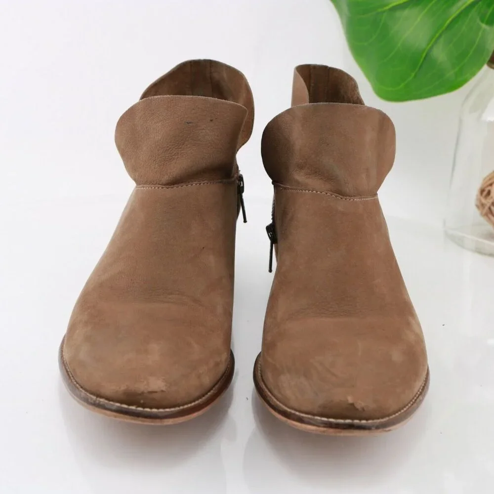 Seychelles Womens‎ Bait Boot Size 9.5 Brown Tan Suede Boho Western Bootie Comfy